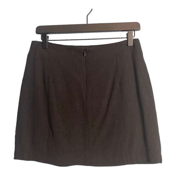 Umgee Floral Embroidered Miniskirt - Size S, Black/Muti - Picture 5 of 8